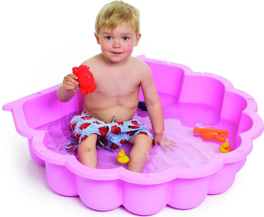 sandkasten mit Deckel Schelp 87 x 78 x 18 cm rosa Produktbild 5