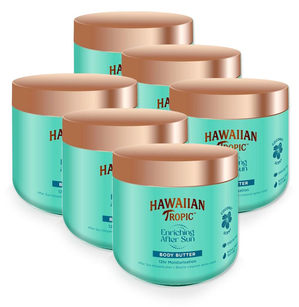 Hawaiian Tropic Enriching After Sun Body Butter, 250 ml x 6