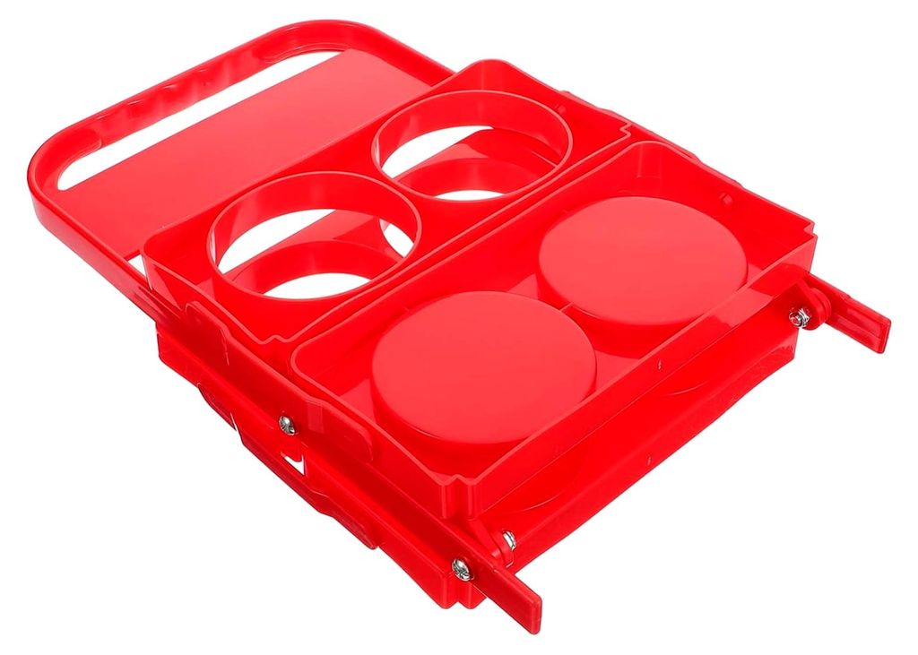 Faltbarer Getränkehalter aus Kunststoff für 4 Flaschen mit Komfortgriff für Zuhause, Bar und Picknick, platzsparend und strapazierfähig