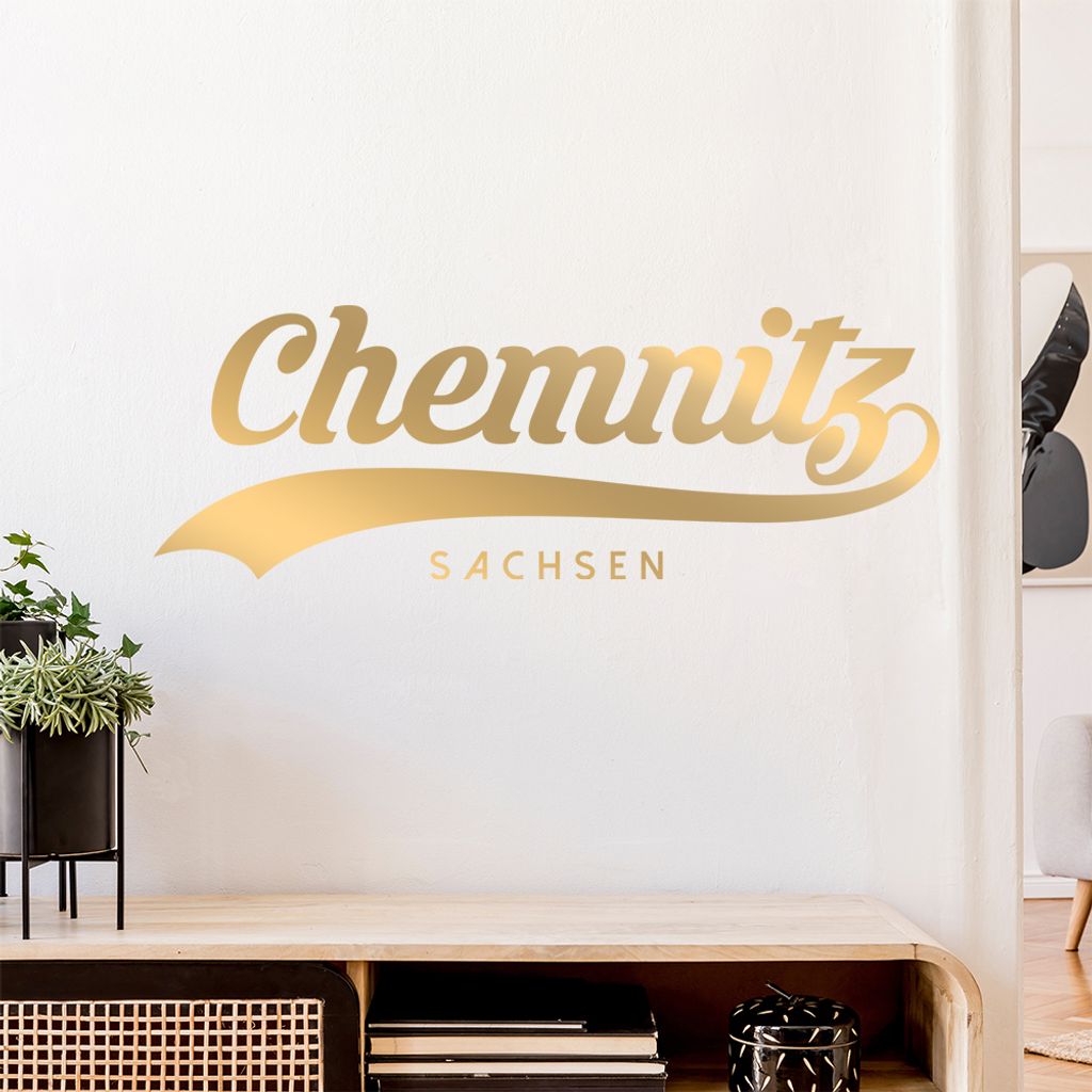 Chemnitz Sachsen Wandtattoo Wandaufkleber Wall Sticker - Dekoration, Küche, Wohnzimmer, Schlafzimmer, Badezimmer