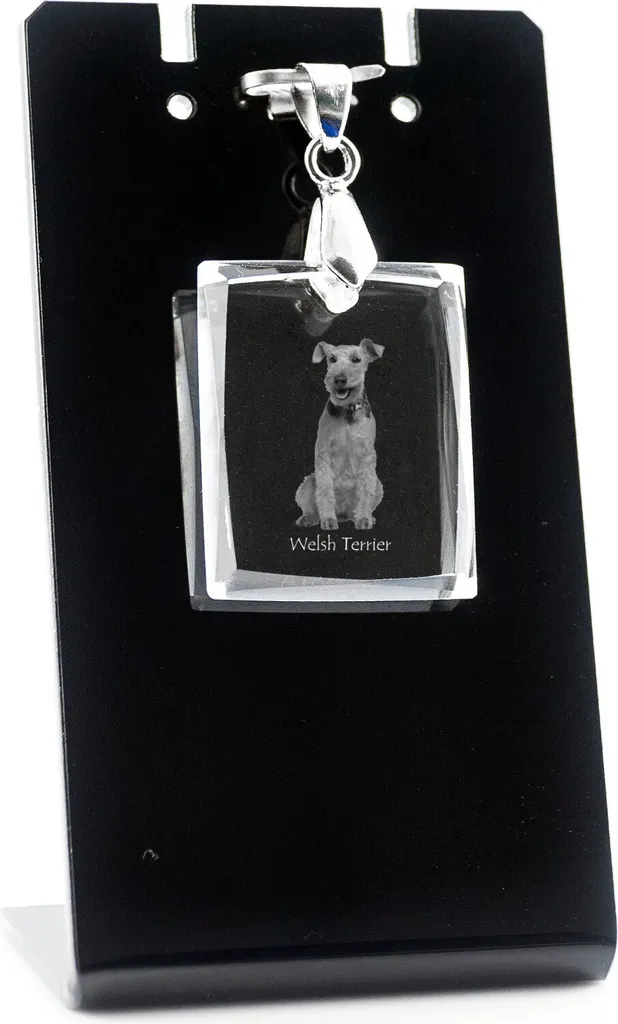 Terrier Gallese Ciondolo Cristallo Art-Dog - Collana Foto Cane Unica