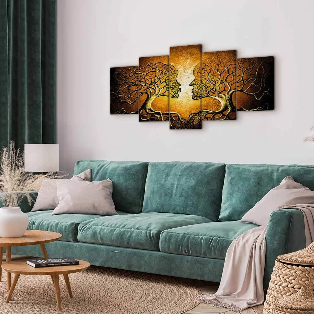 Quadro Astratto Canzone d'amore 100x50 cm - Stampa TNT Alta Qualità - 4