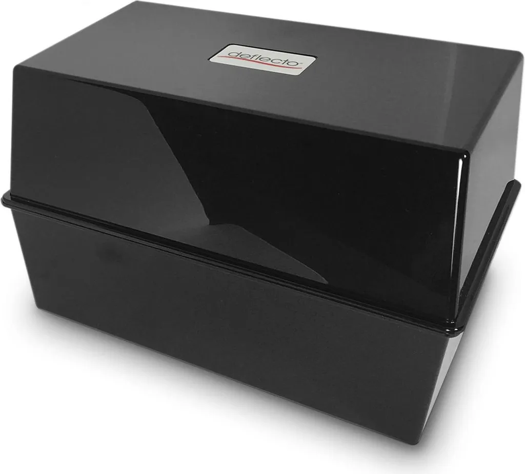 OFFERTA Magnetoplan CP011YTBLK - Scatola Schedario Nera 152x102mm