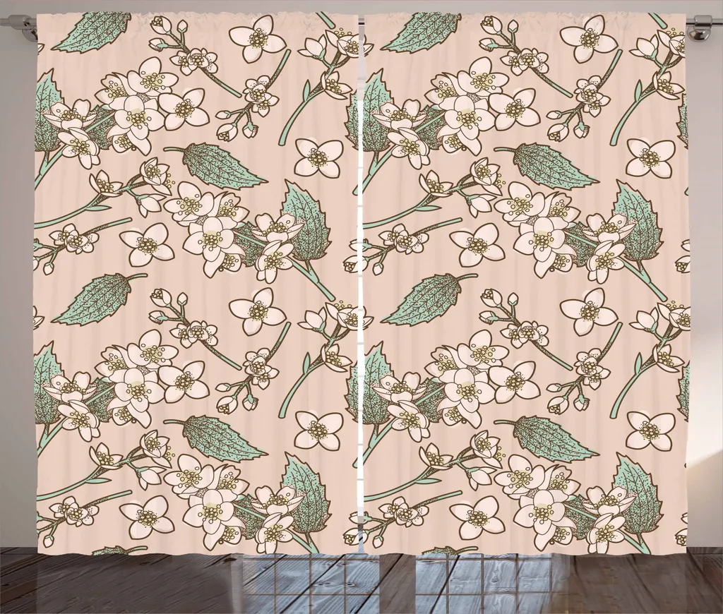 Tenda Shabby Jasmin ABAKUHAUS: Rosa Essiccato e Seafoam 280x245