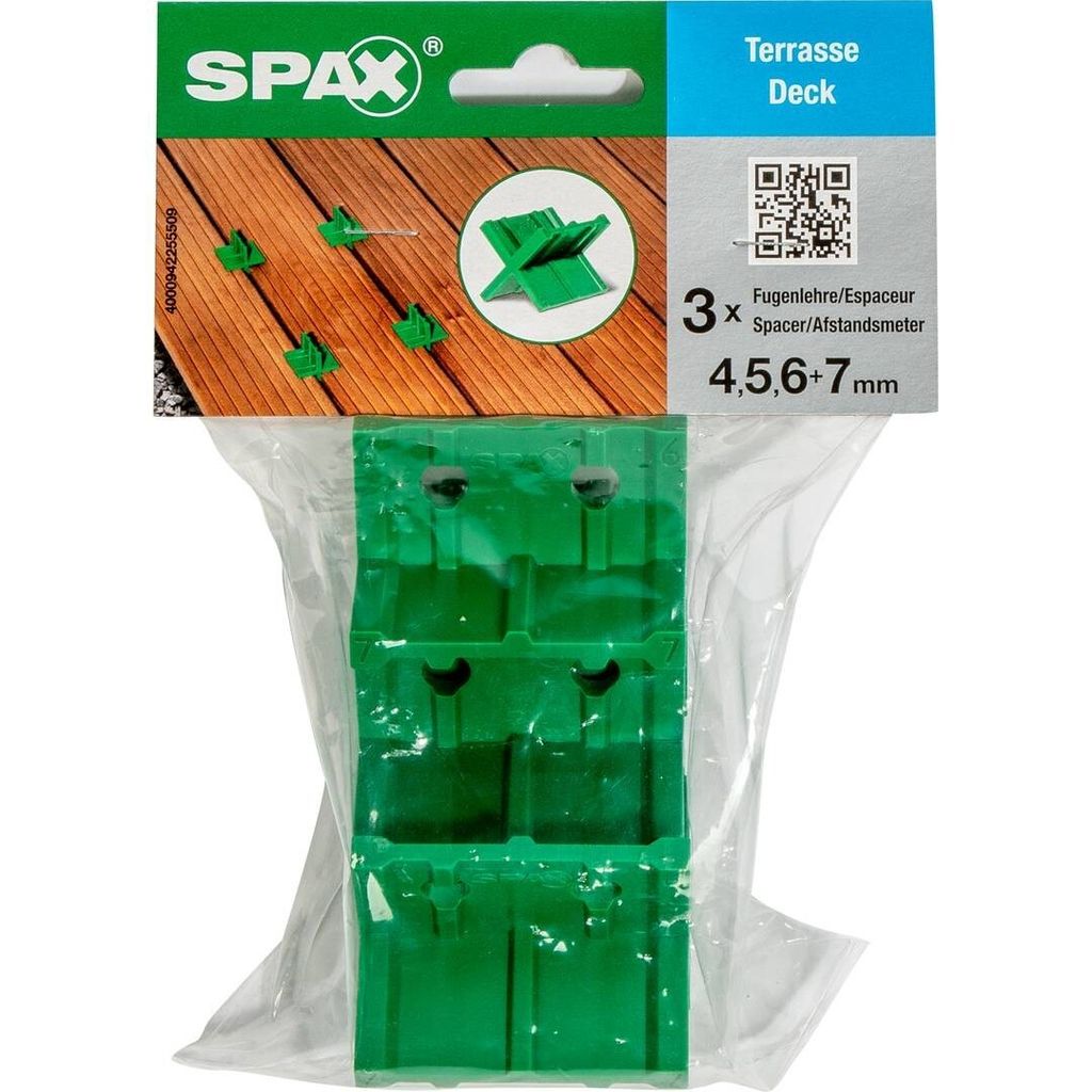 Spax Fugenlehre 4, 5, 6, 7 mm zum stecken + 1 Innensechskantschlüssel