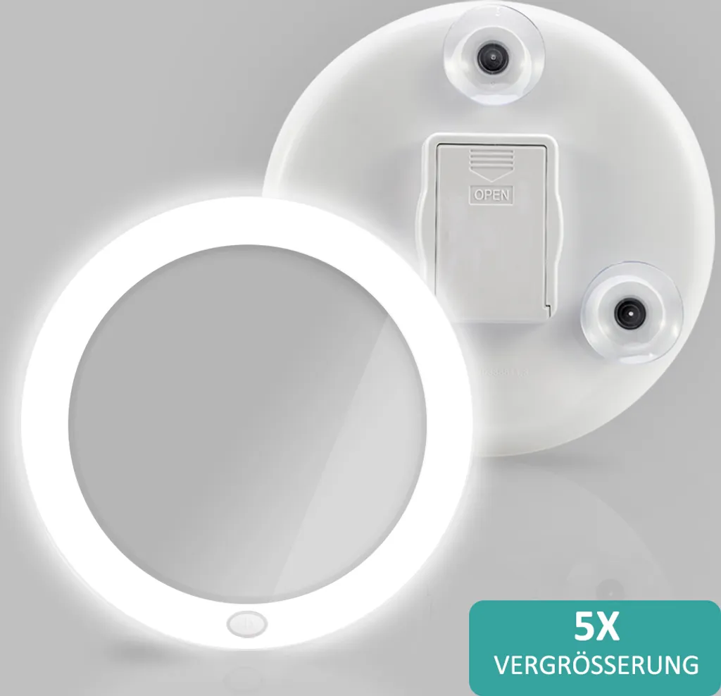 Miroir Mural LED 5x : Fini les Zones d'Ombre pour votre Maquillage