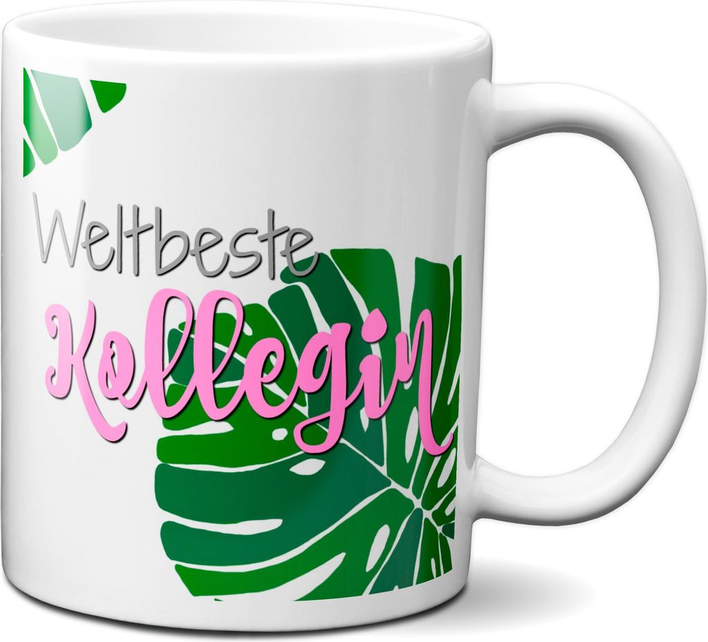 TassenKing Tasse - Weltbeste Kollegin - Danke sagen auf eine besondere Art. Tasse mit Spruch Kaffee Becher Geschenk Firma Job Arbeit Beste Kollegin