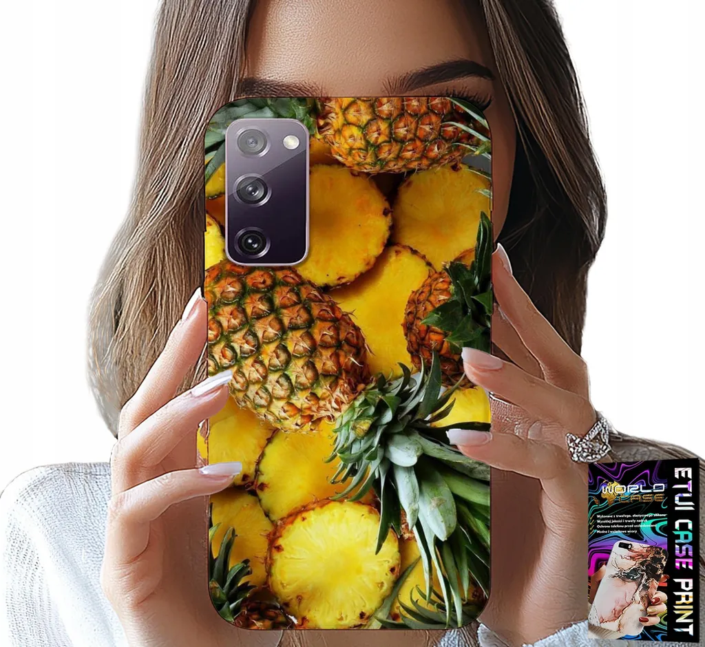 Custodia Per Samsung Galaxy S20 Lite - Ananas Frutta Custodia + Vetro