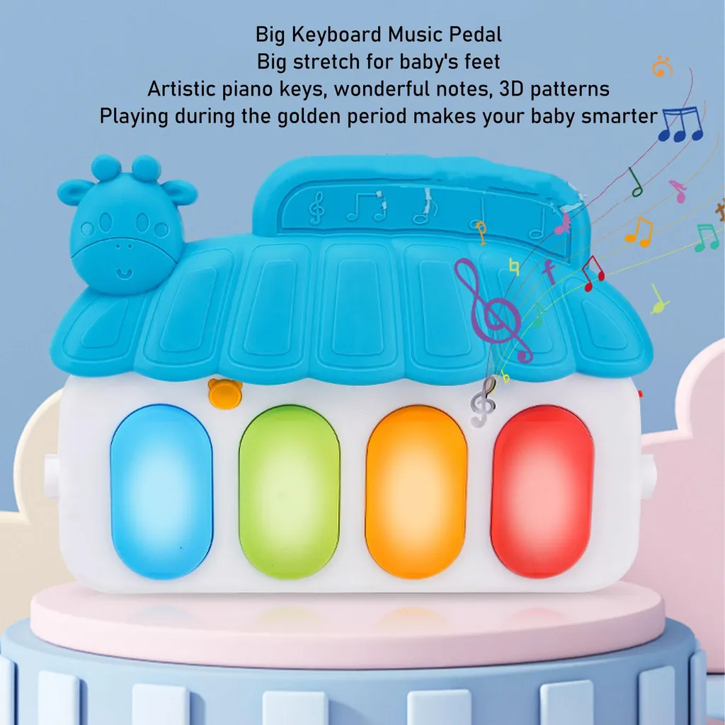 Tapis éveil bébé musical : fini l'ennui avec le piano gym et sa girafe