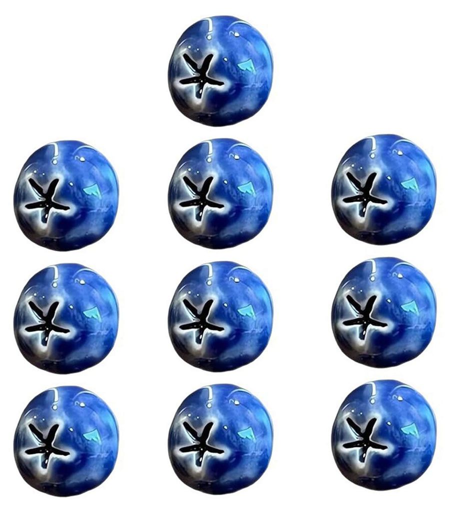 5/6/10 Stück 3D-Blaubeer-Kühlschrankmagnete zum Selbermachen für Zuhause, Büro, Küche, Spind, Kühlschrank, Mini-Beeren-Magnetdekoration aus K...