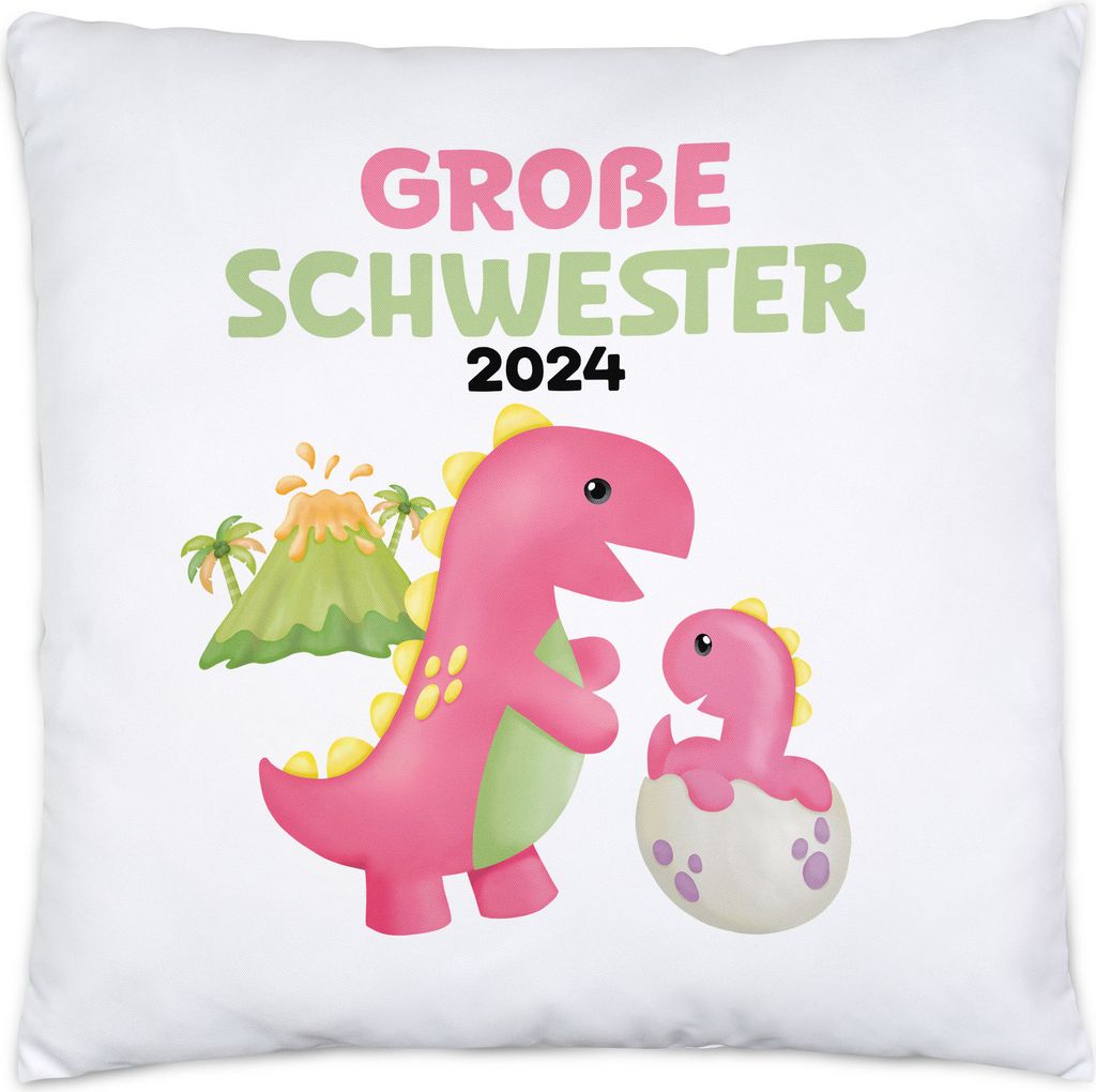 Große Schwester 2024 Kissen Baby Geburt Geschwister Familie Liebe Geborgenheit Kleinkind Geborgenheit Sister