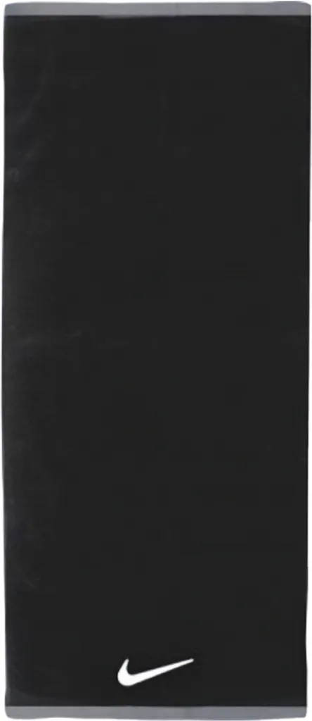 Nike Serviette Fundamental L pour Salle de Sport et Fitness Noir Blanc