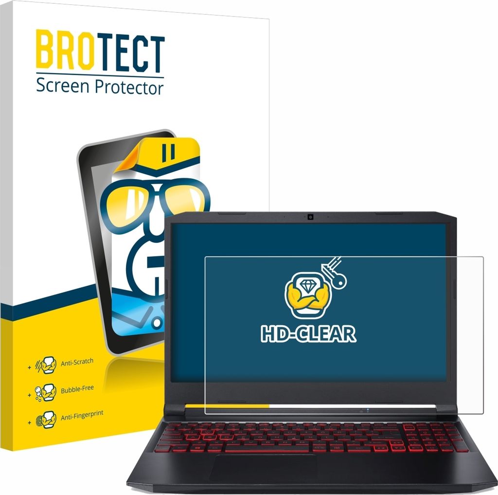 Für Acer Nitro 5 Gaming 15,6" Schutzfolie BROTECT Displayschutz Display Schutz Folie Klar Transparent