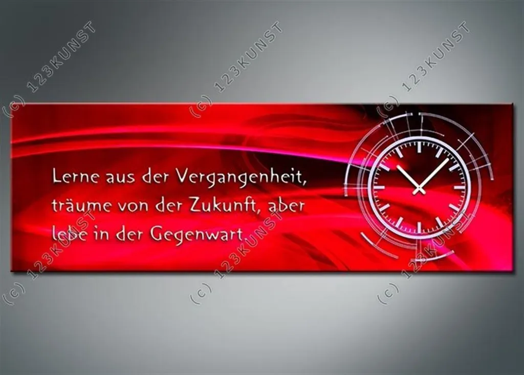Horloge de Bureau Moderne Dixtime 3809 - Grande Pendule Murale Design