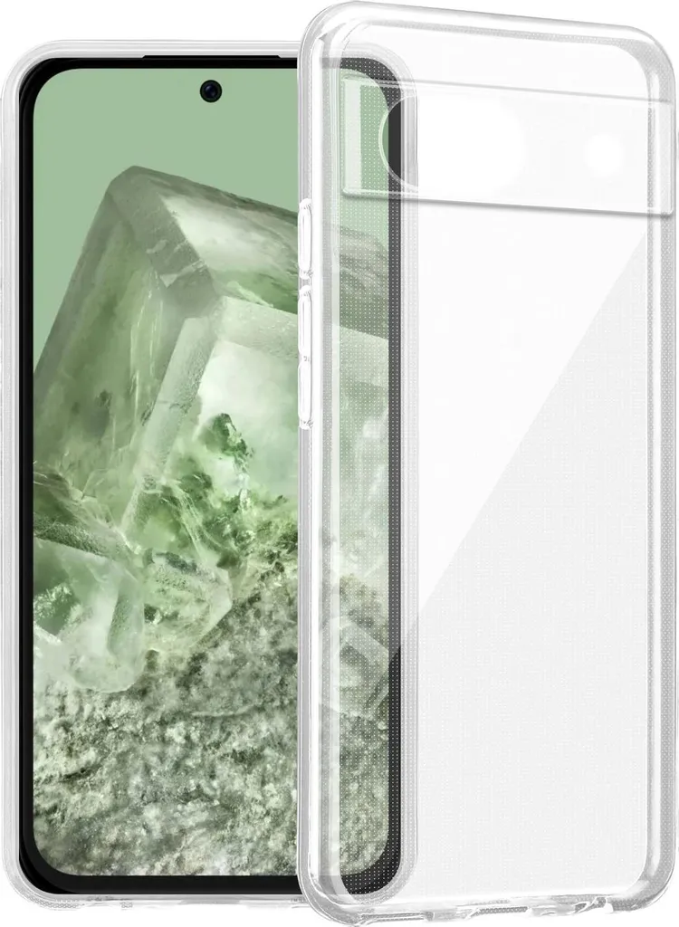 Custodia Cadorabo per Google Pixel 8A in FULL TRANSPARENT custodia protettiva in TPU flessibile silicone cover cover telefono cellulare