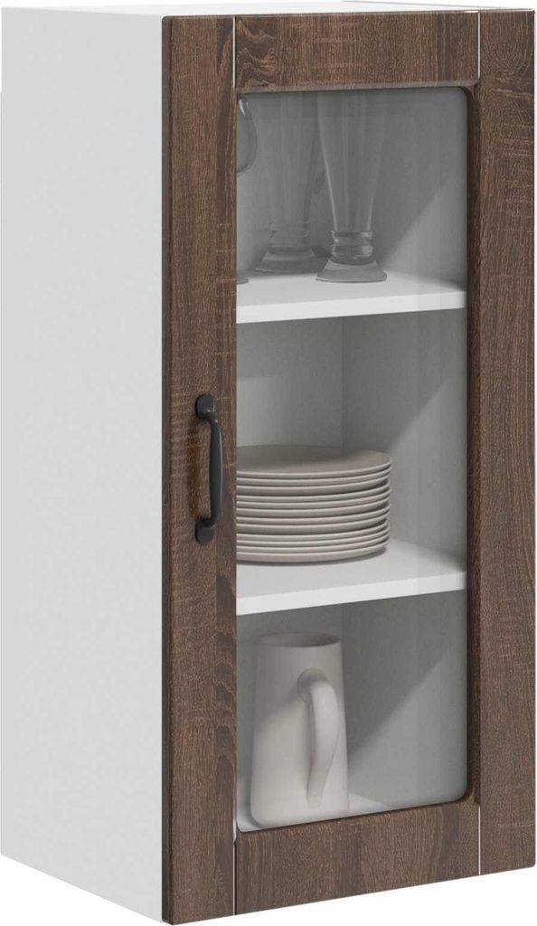 “2026 Modern“ Küchenschrank 2 pcs - Montage erforderlich - Braun Eichen-Optik 40 x 31 x 80cm - Designermöbel 484056 - Küchenschränke