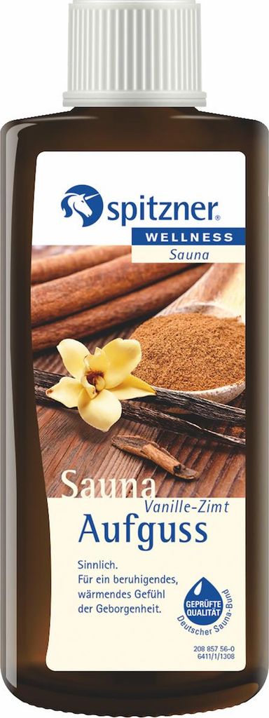 Spitzner Saunaaufguss Vanille-Zimt 190 ml Wellness Konzentrat 8850097