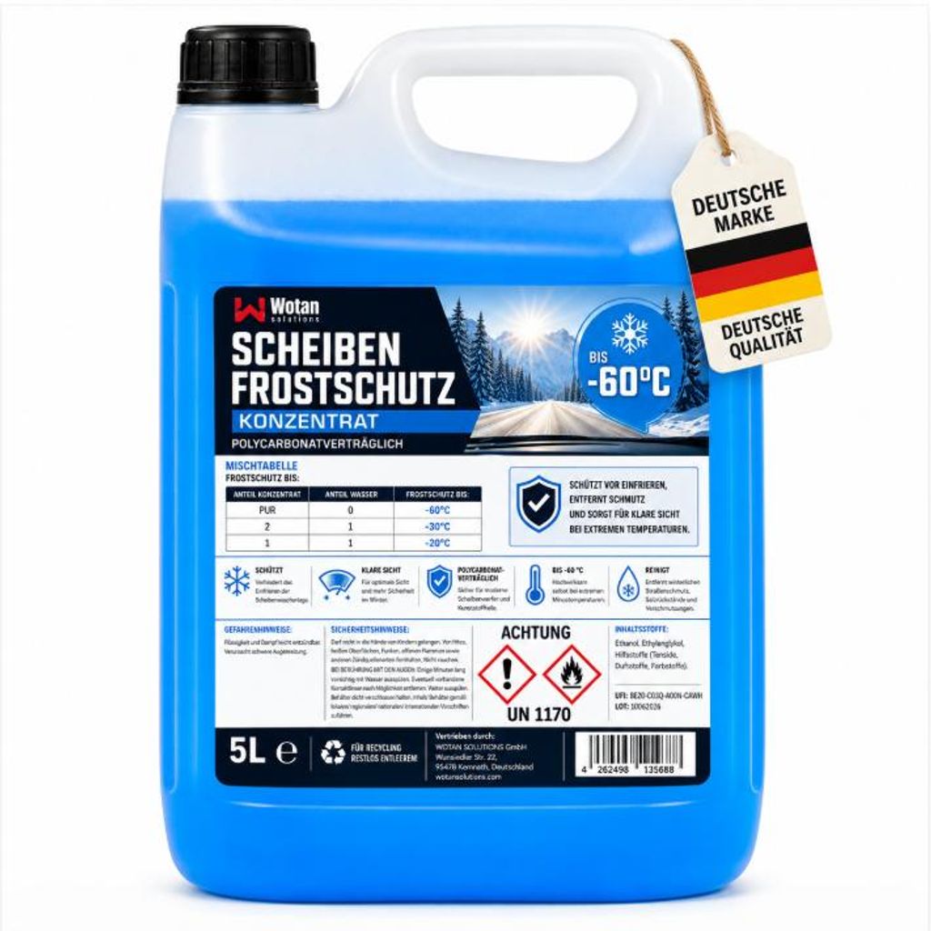 Scheibenfrostschutz Konzentrat 5L bis -60°C | Wischwasser Produktbild 