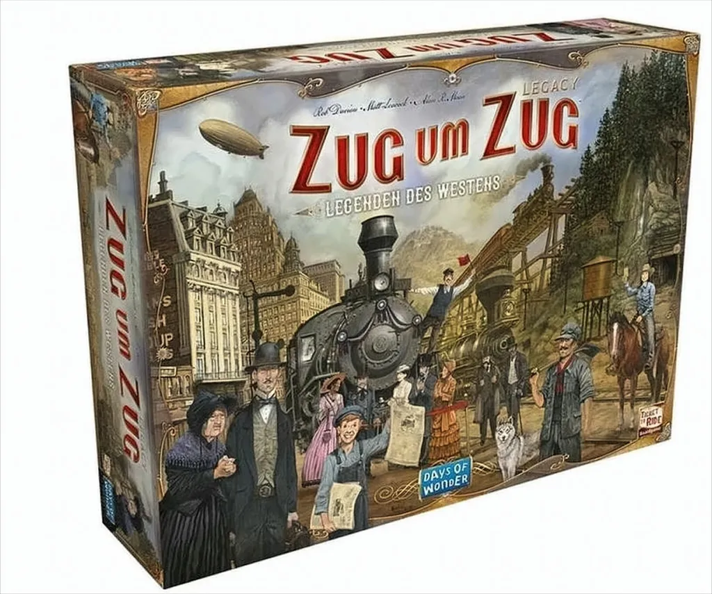 Jeu de Société de Stratégie Zug um Zug Legacy : Légendes de l'Ouest
