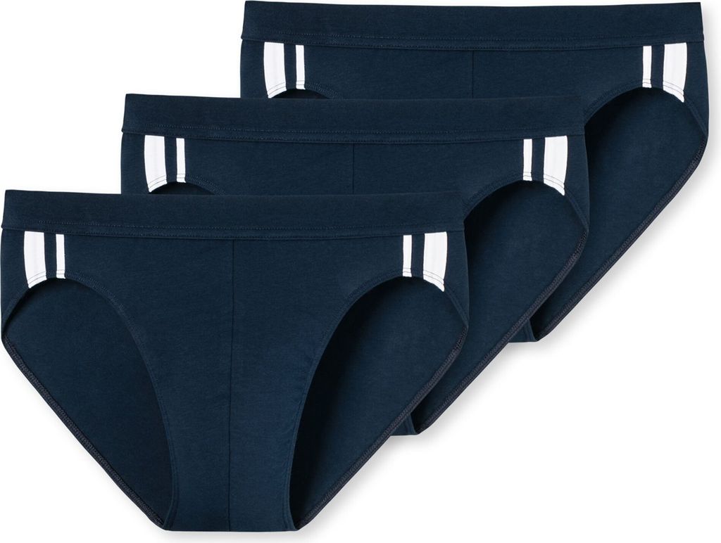 Schiesser Herren 3 er Pack Rio-Slip Gr. 7 dunkelblau