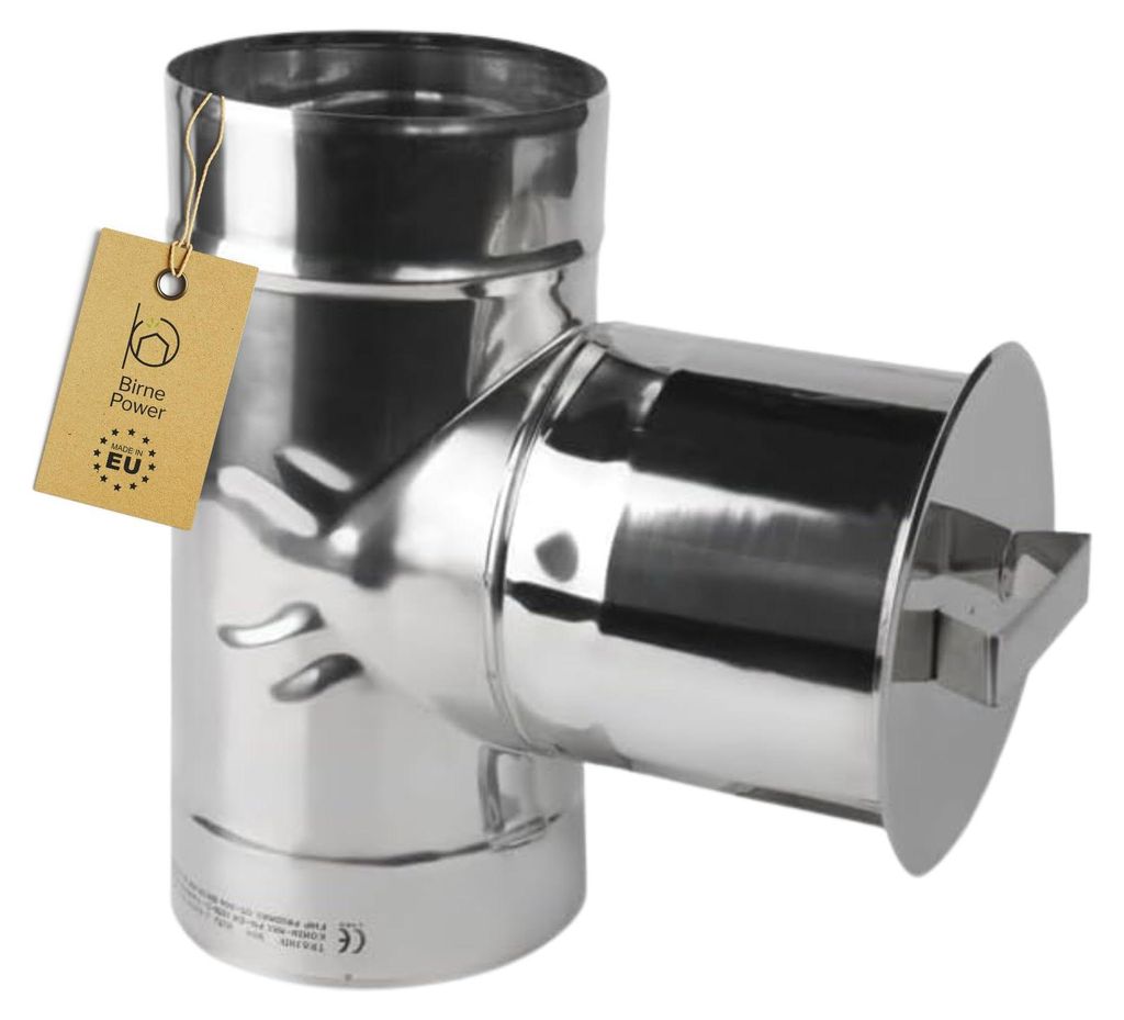 BirnePower Edelstahl Ofenrohr Kaminrohr Rauchrohr Produktbild 