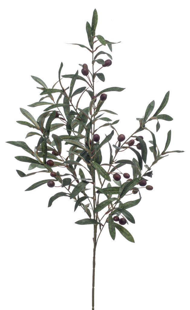 künstlicher Olivenzweig XXL H. 100cm grün braun Emerald Produktbild 