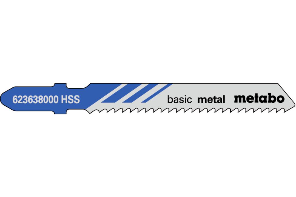 Metabo 25 Stichsägeblätter basic metal 51/2,0 mm, HSS, Type 23638