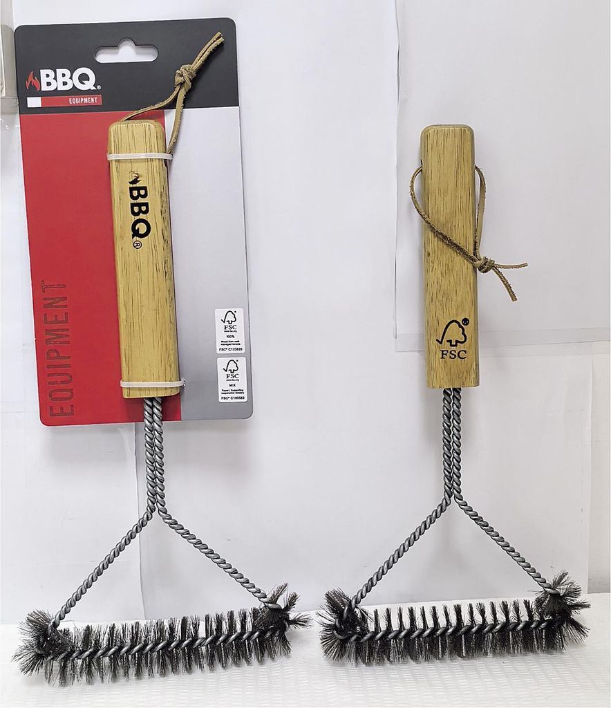 Grillbürste Triangel Holz 14x30cm