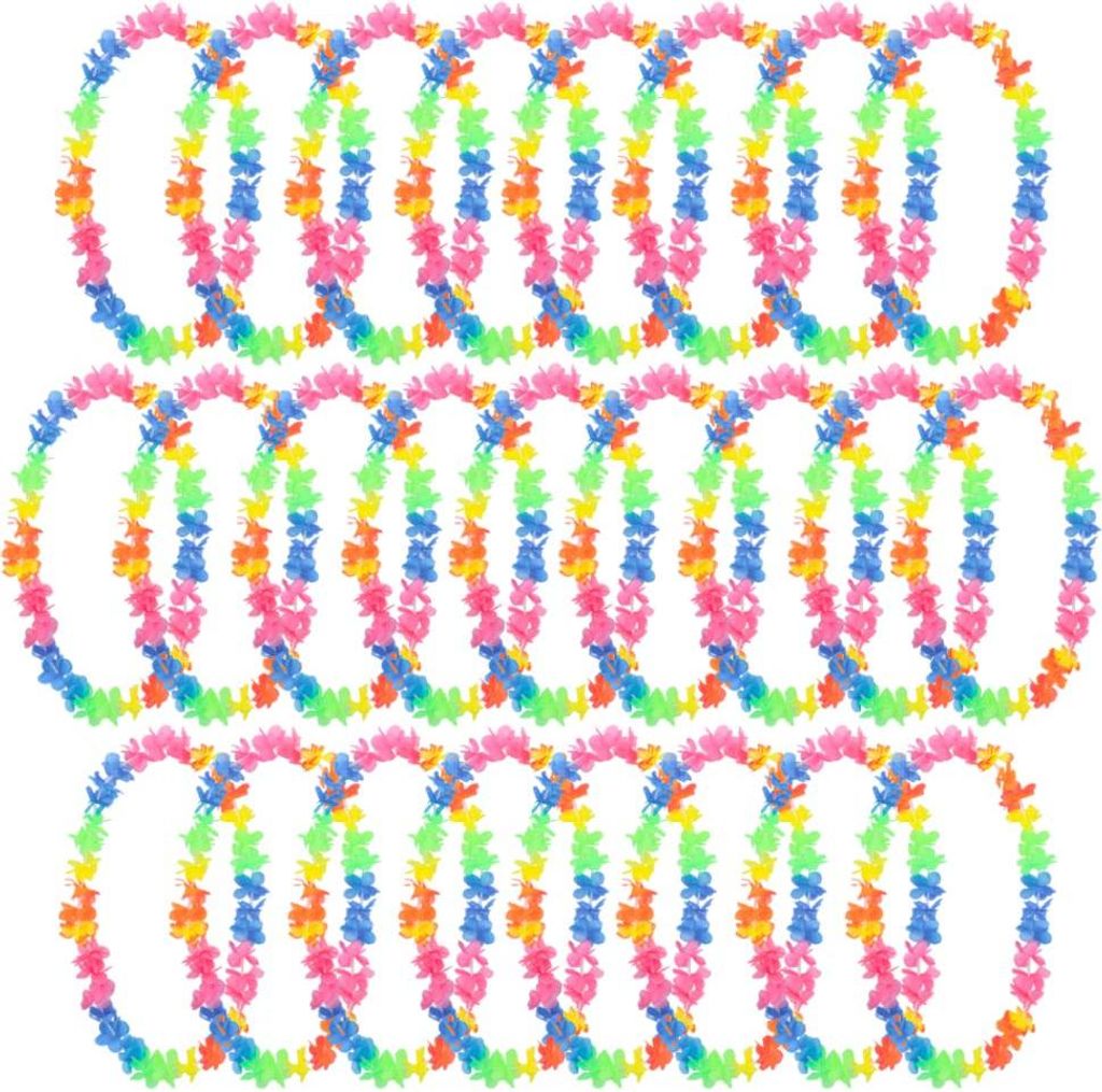 Boland Hawaii-Kränze Set - 25 Blumenketten - bunt - Produktbild 