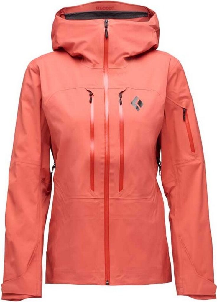 W Recon Lt Stretch Shell, Women's Outerwear Top, 6028 Baja Sunrise, L, Black Diamond, AP7450216028LRG1