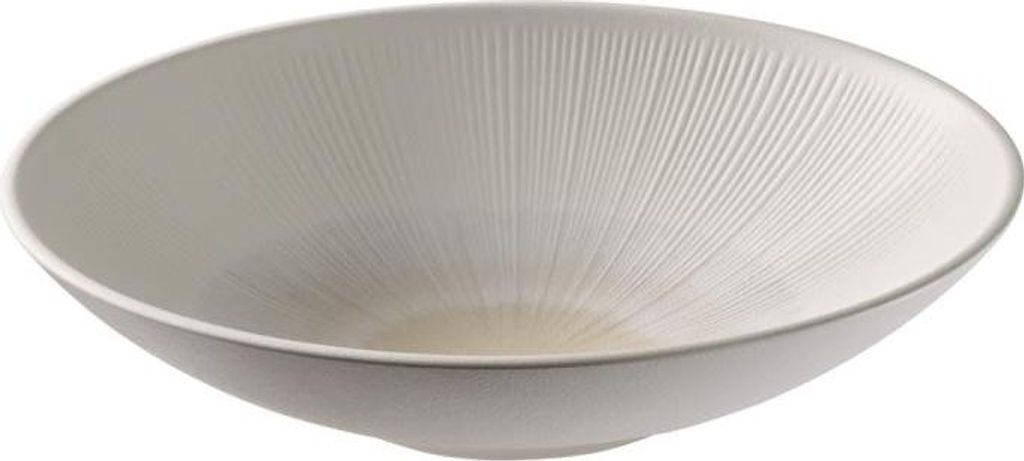 APS 85511 Schale BLUSH, Ø 30 cm, Höhe 7 cm, 2,2 Liter, Melamin, weiß/beige