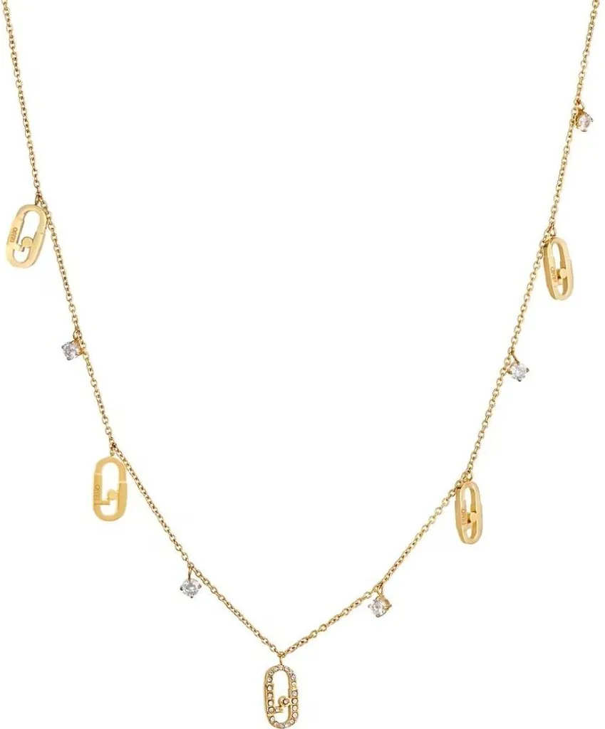 Collier Identité Sluivy LJ1954 plaqué or : Cadeau idéal pour femme