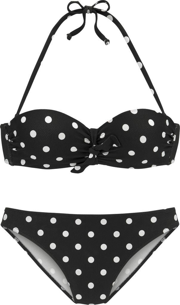 LASCANA Bikini-Hose schwarz-weiß Größe 36