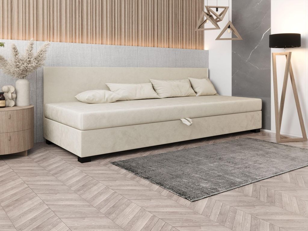 Polsterbett 80x195 HEIDI BIZ 1 - ecru