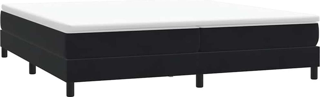vidaXL Boxspringbett ohne Matratze Schwarz 200x220 cm Samt