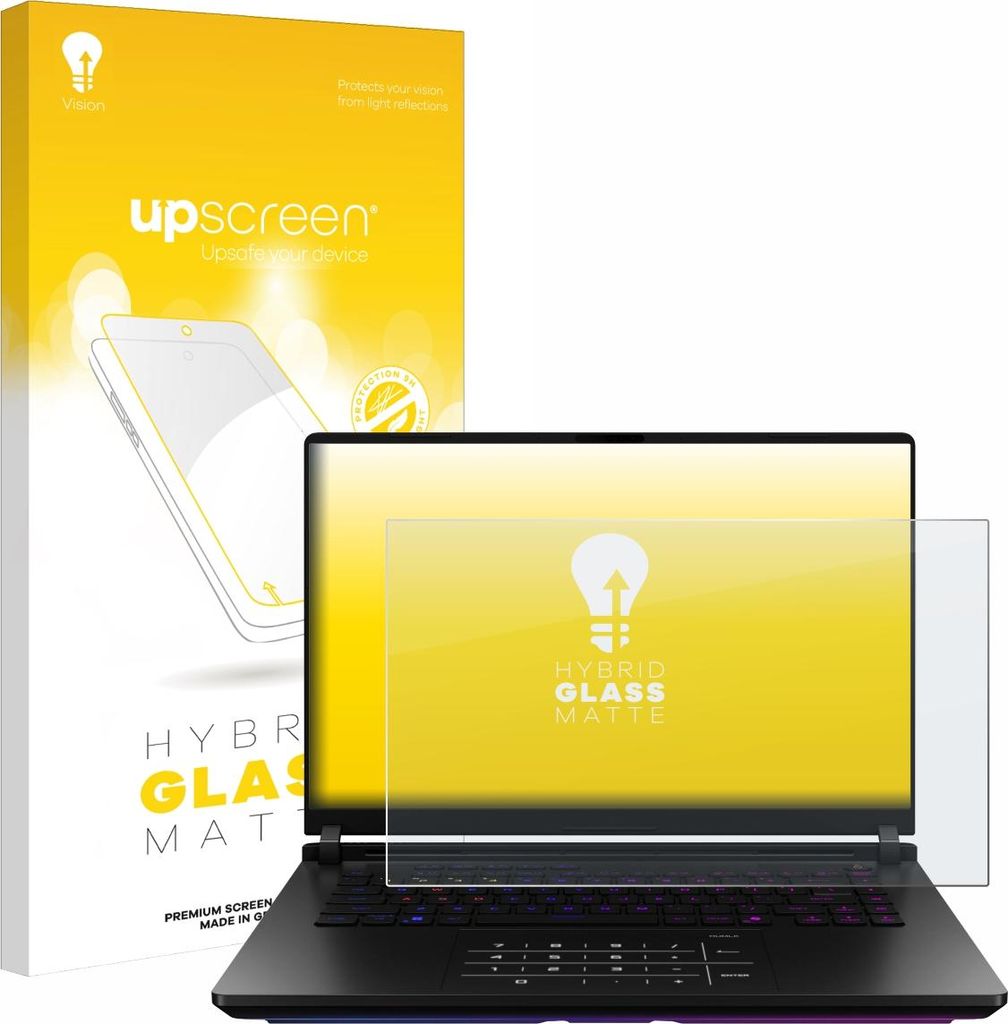 upscreen Entspiegelungs Schutzglas für ASUS ROG Strix SCAR 18 2025 Schutzfolie Panzer Folie Glas Display Schutz matt