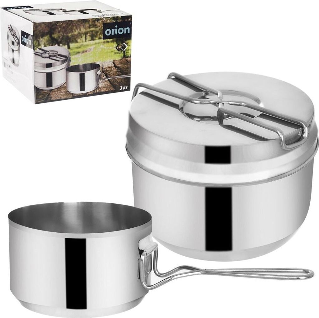 Orion | 3-teiliges Camping Geschirrset - 1,5 l und 900 ml - Produktbild 