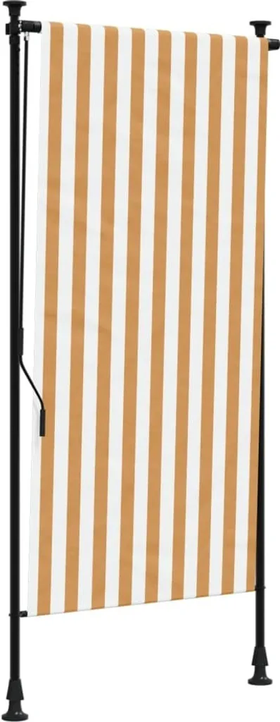 Tenda a Rullo Esterna Arancione Bianca 120x270 cm | Qualità Acciaio