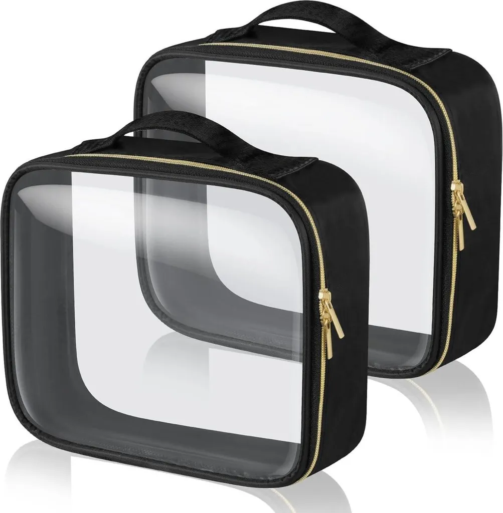 Aucuu Borsa Trasparente Sport e Viaggio - Beauty Case PVC per Palestra