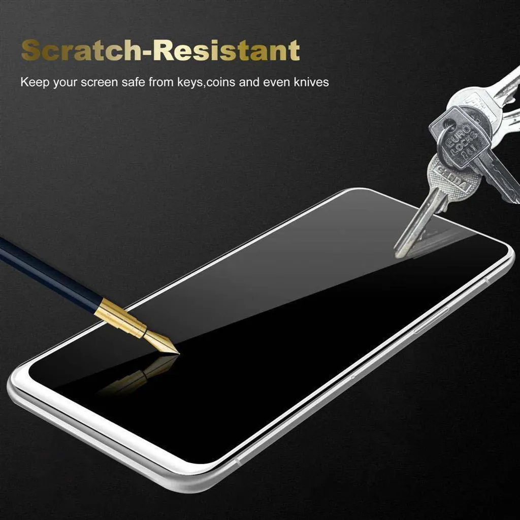 Cadorabo pellicola blindata per Apple iPhone XS MAX pellicola protettiva in bianco a schermo intero vetro temperato di protezione del display - 6