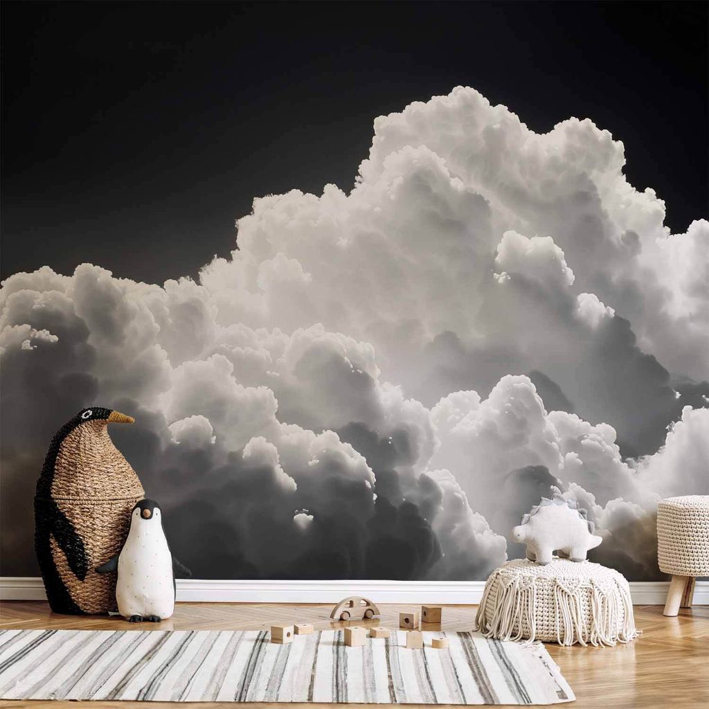 Selbstklebende Folie Fototapete - Discover the Endless Play of Sunlight – Clouds and Shadows in the Sky 441x315 cm Muster b-H-10042-a-a