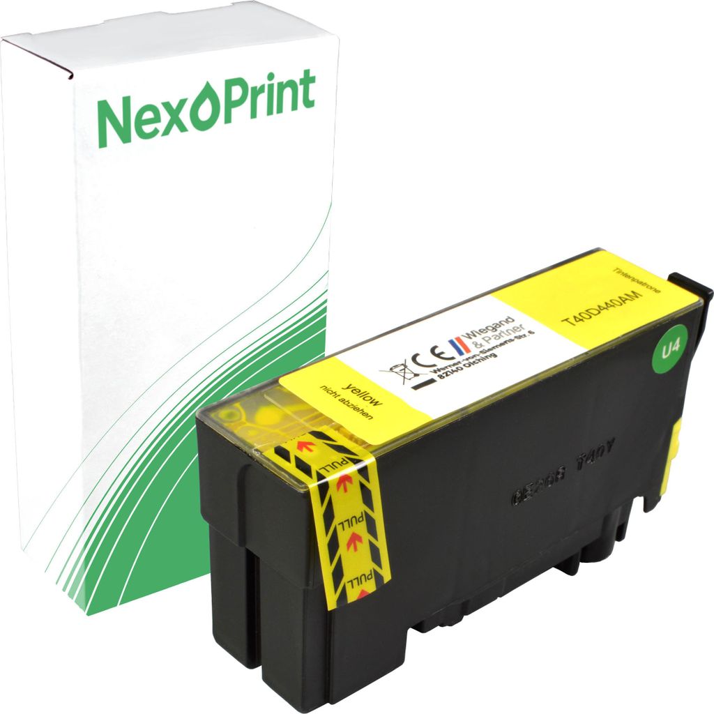 NexoPrint C13T40D440 yellow T40D4 Druckerpatronen kompatibel zu Epson SureColor SC-T 5100 SC-T 5100 M SC-T 5100 N - Hohe Ergiebigkeit