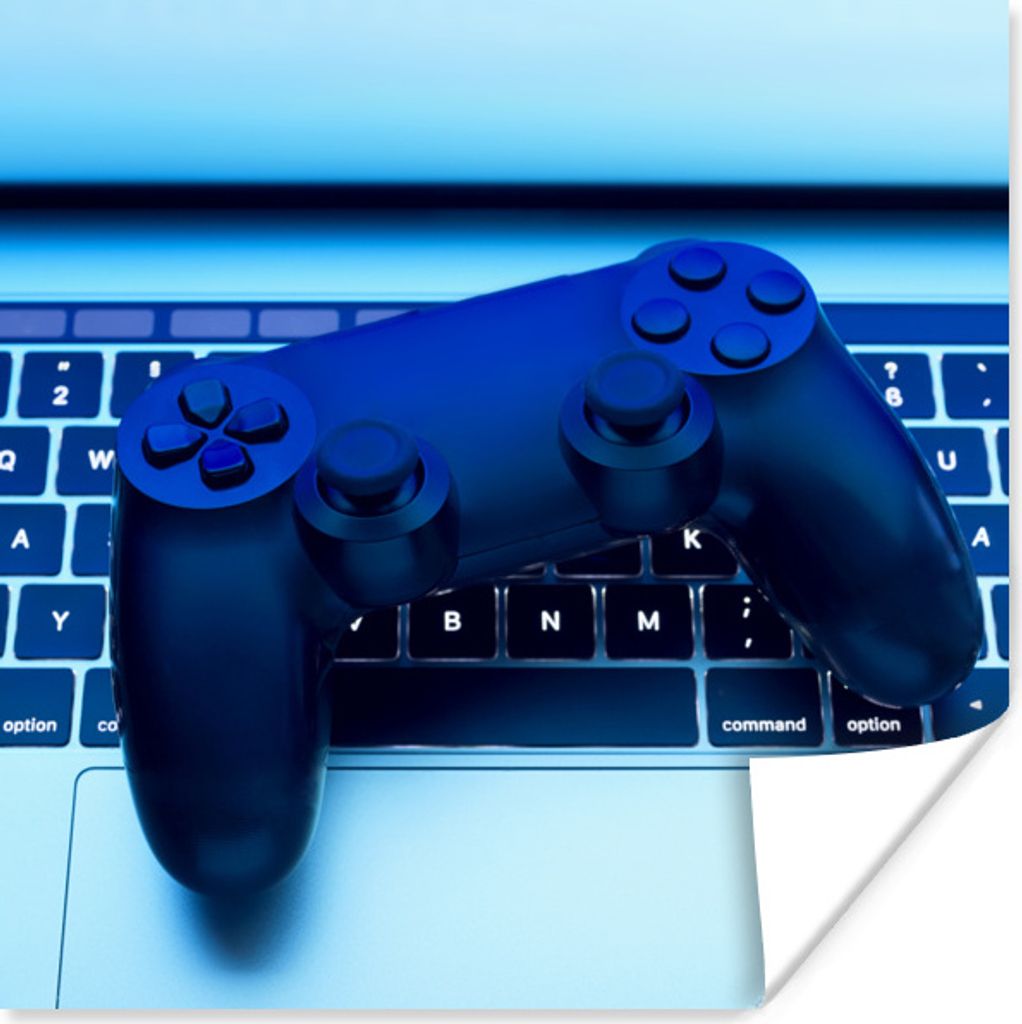 MuchoWow Poster Controller - Tastatur - Licht 100x100 cm - Babyzimmer
