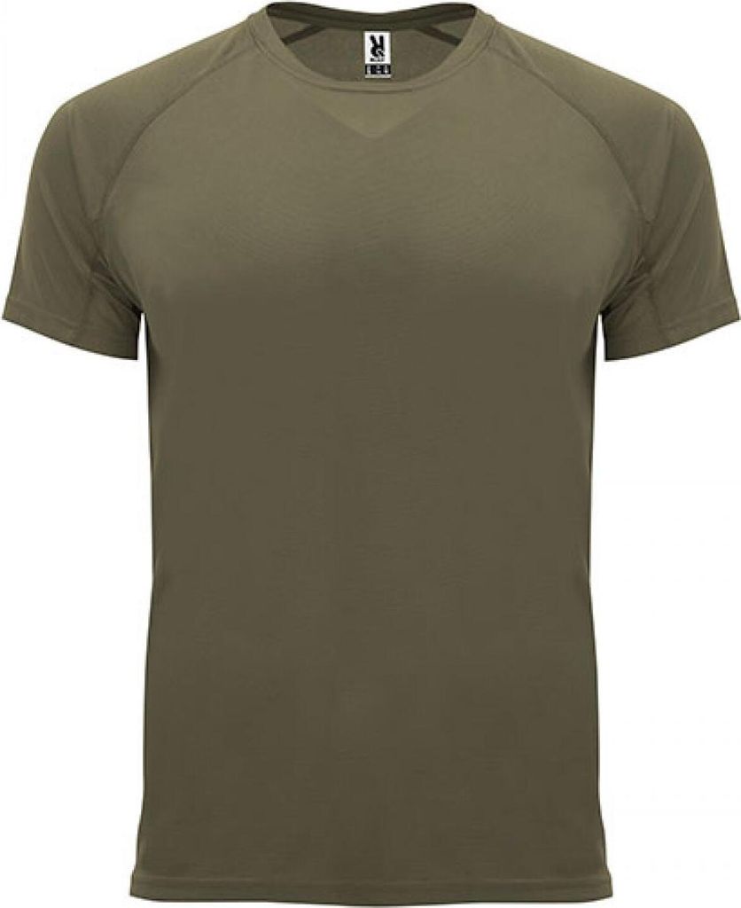 Roly Sport CA0407 | Bahrain T-Shirt mit Raglan-Ärmeln - Farbe: Army Green 15 - Größe: XL