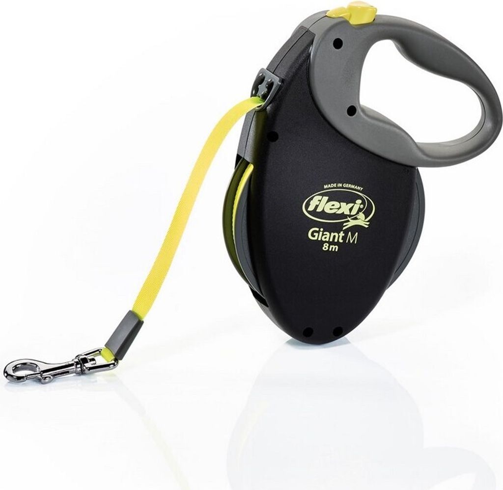 Flexi - Einziehbare Hundeleine "Giant Neon", M TL5363 (8 m) (Neon-Gelb)