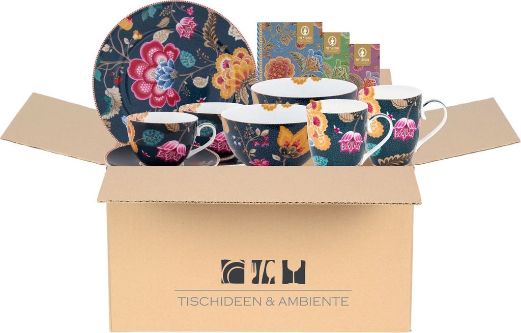 PIP STUDIO Geschenkbox Fantasy Blue 7tlg Produktbild 
