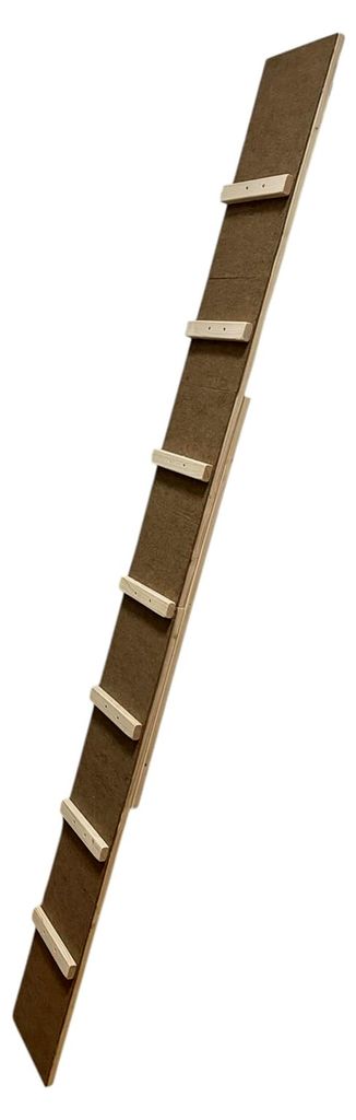 Katzentreppe 200 x 20 cm mit Haken und Filzbezug handgefertigt inklusive Spielball