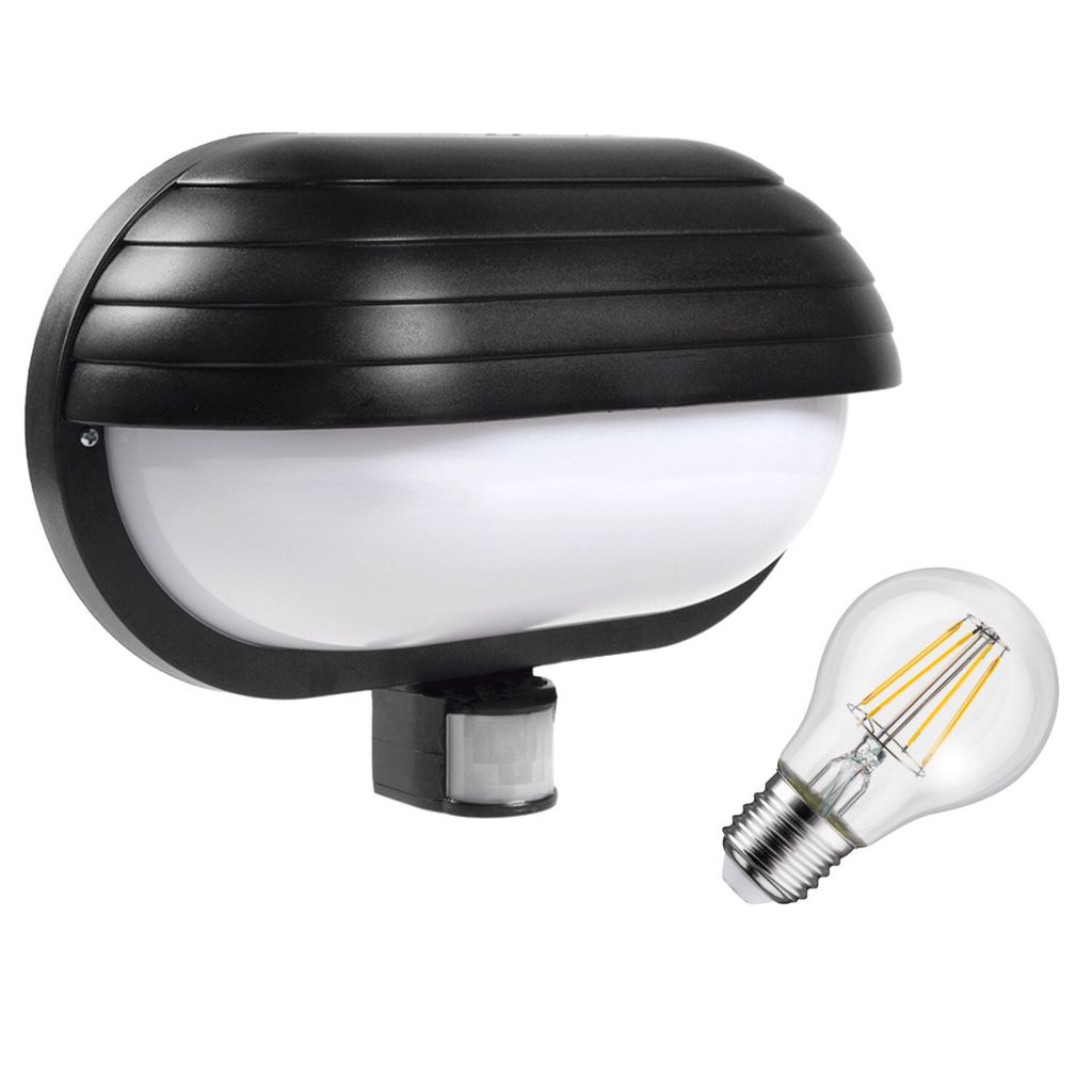 Nástěnné svítidlo Maclean, s PIR čidlem, max. 60W, 180°, Obrázek produktu 