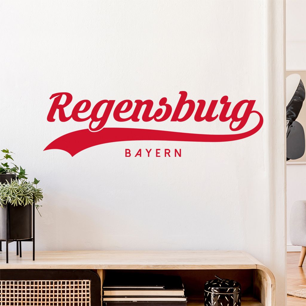 Regensburg Bayern Wandtattoo Wandaufkleber Wall Sticker - Dekoration, Küche, Wohnzimmer, Schlafzimmer, Badezimmer