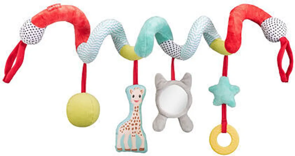 Jouet d'éveil spirale Vulli multi-activités pour poussette et parc bébé